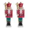 Glittered Nutcracker Figurine (Set of 2)