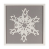 Snowflake Plaque (Set of 2) 12”SQ Wood/Glass