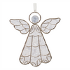 Angel Ornament (Set of 6) 5”H Plastic/Metal