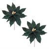 Poinsettia Stem (Set of 2) 28”H Polyester