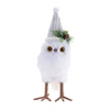 Winter Owl (Set of 3) 7.5"H, 7.75"H, 10"H Foam/Polyester