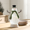 LED Snowman 11”H Plastic 3 AA Batteries Not Included/USB Cord Included 6 Hr Timer