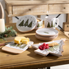 Ceramic Pine Tree Cutting Board Tray (Set of 4)
