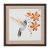 Framed Hummingbird Print (Set of 2) 12”SQ MDF/Canvas/Plastic