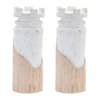 Rook Chess Piece (Set of 2) 11”H Wood