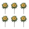 Sunflower Stem (Set of 6) 23.5”H Polyester/Plastic