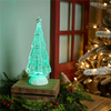 LED Tree 12”H Plastic 3 AA Batteries Not Included/USB Cord Included 6 Hr Timer