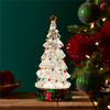 LED Tree 11.5”H Plastic 3 AA Batteries Not Included/USB Cord Included 6 Hr Timer