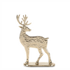 Deer (Set of 2) 5"L x 7.5"H, 6.5"L x 9"H Aluminum