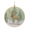 Forest Animal Disc Ornament (Set of 6) 6”H Iron