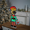 Elf w/Candy Cane Ekkolight 29”H Acrylic UL Plug