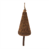 Beaded Tree Ornament (Set of 4) 5"H, 7"H Plastic/Wood