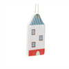 House Ornament (Set of 12) 3.5”H Ceramic