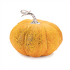 Pumpkin (Set of 2) 6"D x 4.75"H, 7"D x 6"H Styrofoam