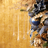 Drop Ornament (Set of 24) 9.5"H, 11"H Glass