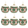 Ball Ornament (Set of 6) 4”D Glass