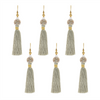 Tassel Ornament (Set of 6) 7.5”H Polyester/Plastic