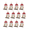 Owl Ornament (Set of 12) 5”H Glass