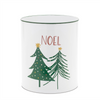 Joy and Noel Container (Set of 2) 7"D x 8.5"H, 8"D x 9.5"H Iron