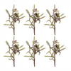 Pine Spray (Set of 6) 32.5”H Plastic