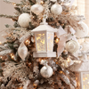Lantern 14”H Wood 3 AA Batteries Not Included/USB Cord Included