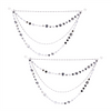 Chain and Bead Garland (Set of 2) 20”L Plastic
