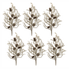 Tinsel Pine Spray (Set of 6) 32”H Plastic/Cone