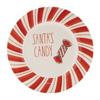 Santa Candy Plate (Set of 4) 8”D Ceramic