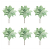 Poinsettia Stem (Set of 6) 25.5”H Polyester