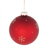 Ball Ornament (Set of 6) 4”D Glass