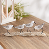 Sea Birds on Beach (Set of 2) 12"L x 3.25"H Resin/Metal