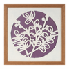 Framed Floral Wall Décor (Set of 2) 14”SQ Paper/MDF/Glass