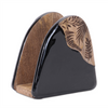 Coaster w/Holder (Set of 5) 5”H Wood