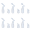 Bunny (Set of 12) 4"H, 9"H Resin