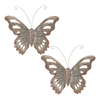 Butterfly (Set of 2) 23.5"L x 22"H Metal