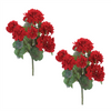 Geranium Bush (Set of 2) 17.25”H Polyester