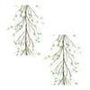 Mini Leaf Garland (Set of 2) 5'L Plastic