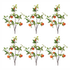 Orange Branch (Set of 6) 34”H Polyester/Styrofoam