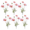Poppy Spray (Set of 6) 25”H Fabric