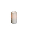 LED Wax Dripping Pillar Candle (Set of 4) 3"Dx6"H Wax/Plastic - 2 C Batteries Not Incld.
