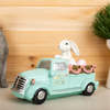 Rabbit in Car 9.5"L x 6.25"H Resin