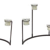 Multi-Level Votive Candle Holder Stand (Set of 4) 12"H, 8.25"H Metal/Glass