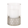 Candle Holder  (Set of 2) 4"Dx6"H Glass