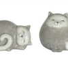 Happy Terra Cotta Cat Shelf Sitter (Set of 4)