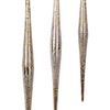 Gold and Silver Ombre Drop Ornament (Set of 6)