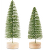 Tree with LED (Set of 4) 10.75"H, 14"H Plastic 6 Hr Timer 3 AAA Batteries, Not Included