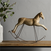 Horse Rocker 22.25"L x 19.25"H Resin