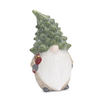 Terra Cotta Gnome Figurine with Pine Tree Hat (Set of 2)