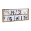 Peace on Earth Sign (Set of 2) 23.5"L x 9.25"H Wood/MDF