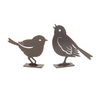 Bird (Set of 4) 4"H, 5.5"H Metal